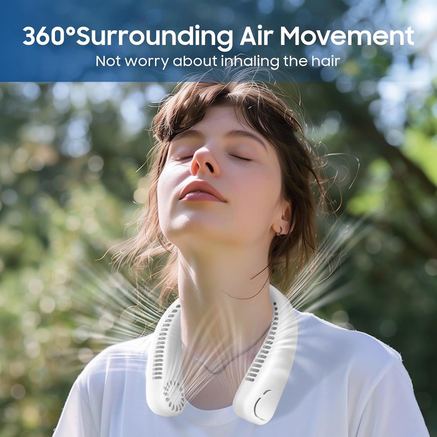 Hanging Neck Fan – X9 Arctic Breeze, Portable USB Rechargeable Fan